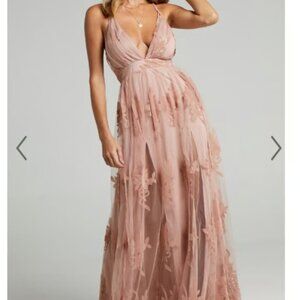 Vici x Luxxel Floral Pink Mauve Gown - Women's sz S